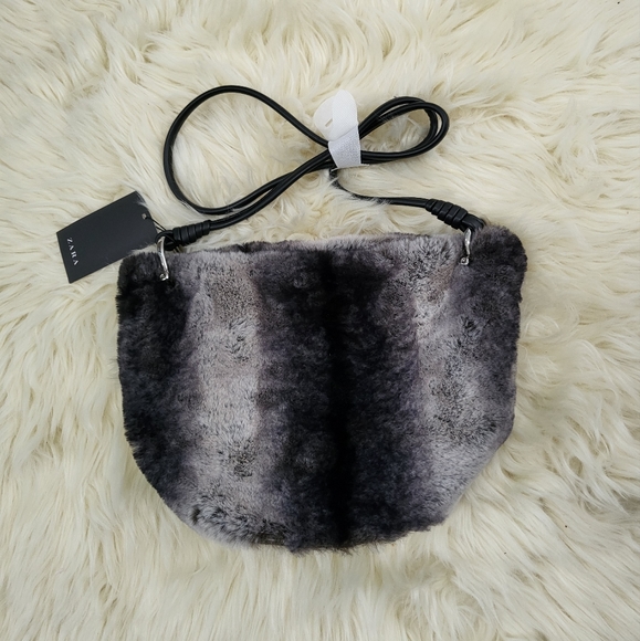 Zara Faux Fur Crossbody Purse - Picture 2 of 4